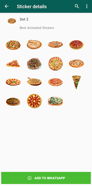 Pizza Stickers for WhatsApp Screenshot 0