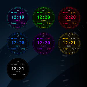 Cyber Space Watch Face Screenshot 2