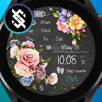 BFF59- Blackboard Art Flower
