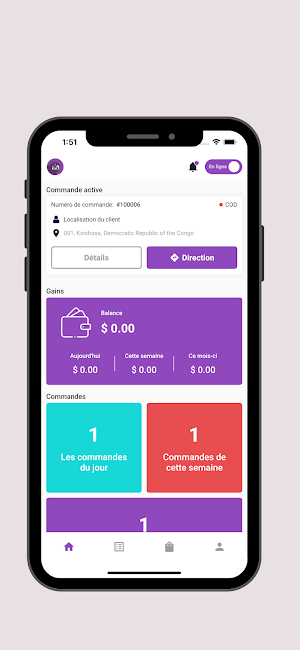 CongoFood Livreur Screenshot 0