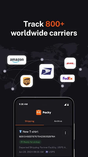 Packy Package Tracker Screenshot 0