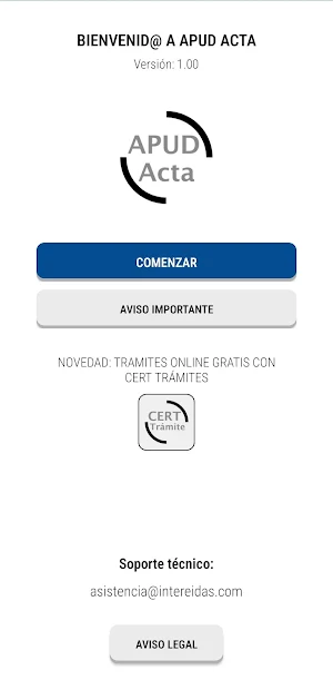 Apoderamiento APUD ACTA móvil Screenshot 0
