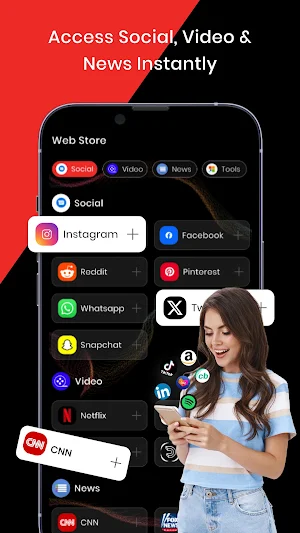 AllInOne Browser: News, Video Screenshot 3