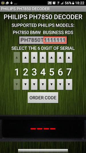 PH7850 Radio Code Decoder Screenshot 0