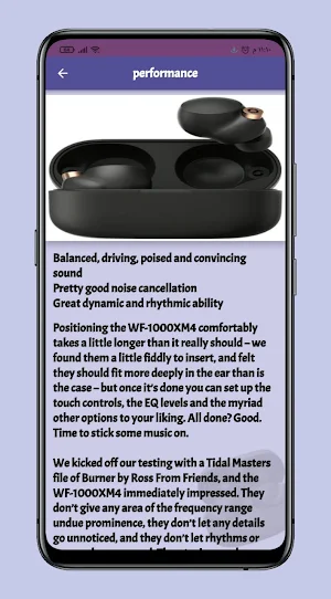Sony wf-1000xm4 Guide Screenshot 3