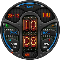 DIGITAL NIXIE URX43 Watch face