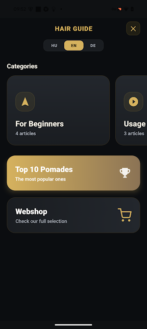 Pomade App Screenshot 2