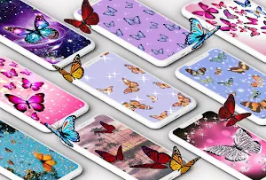Butterflies Wallpaper (Girly Wallpaper) Screenshot 0