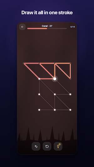 One Line: Draw Brain Puzzle Screenshot 0