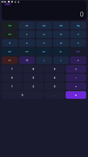 Scientific Calculator Screenshot 1