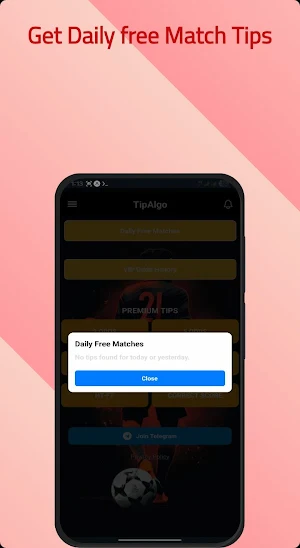 TipsAlgo- Daily football odds Screenshot 1