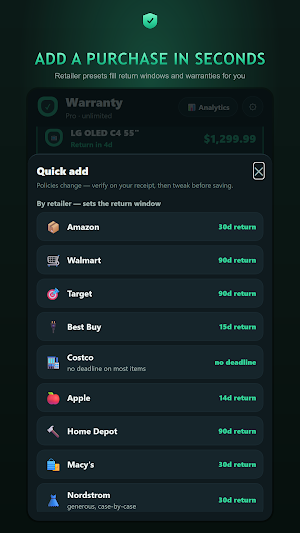 Warranty Tracker & Receipts Screenshot 3