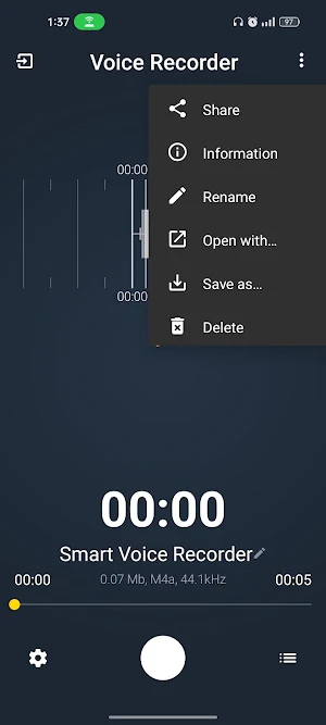 Smart Voice Recorder Screenshot 2
