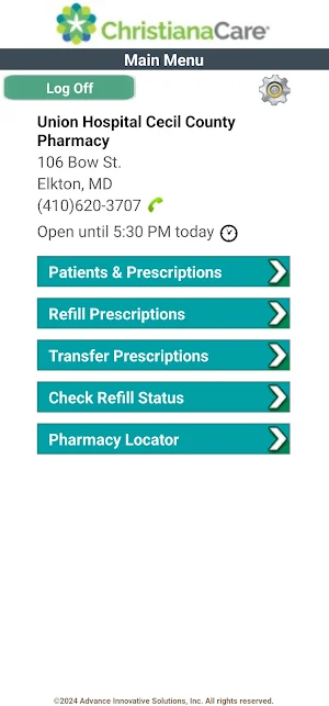 ChristianaCare Pharmacy Screenshot 1