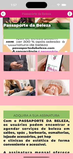 Passaporte da Beleza Screenshot 1