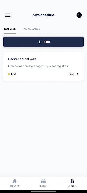 MySchedule Screenshot 2
