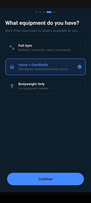 SteadyForge: Workout Tracker Screenshot 1