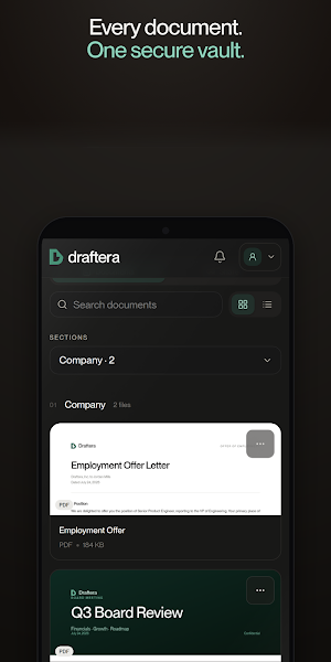Draftera: AI Document Vault Screenshot 0