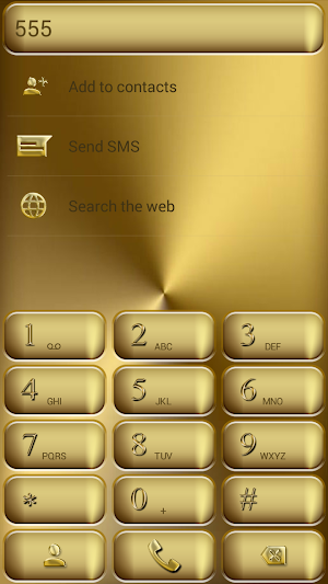 Dialer Solid Gold Theme for Drupe and ExDialer Screenshot 1