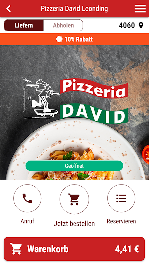 Pizzeria David Screenshot 1