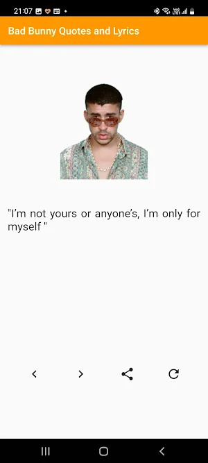 Bad Bunny Quotes and Lyrics Screenshot 2