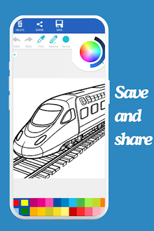 Train Coloring Book Screenshot 1