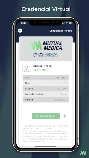 Mutual Médica APP Screenshot 2