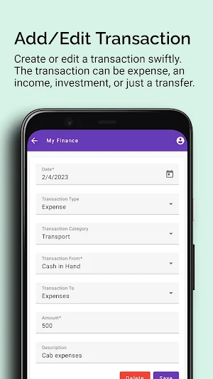 My Finance: Expense Tracker Screenshot 3