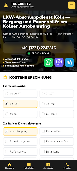 LKW Abschleppdienst Truck-Netz Screenshot 3