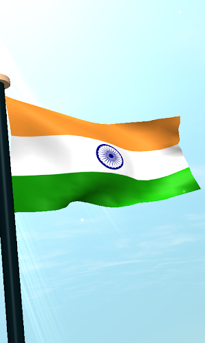 India Flag 3D Free Wallpaper Screenshot 3