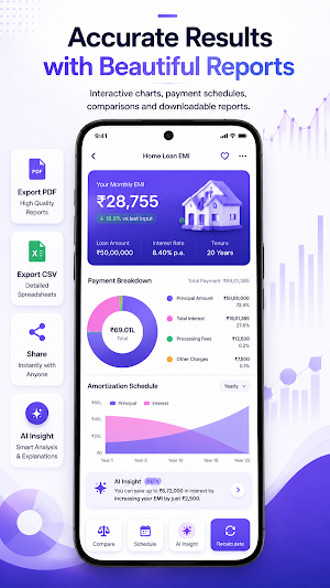 Finora: Loan & EMI Calculator Screenshot 2