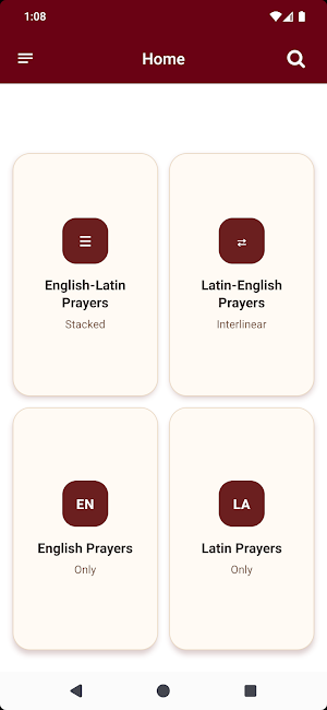Latin-English Prayers Screenshot 0