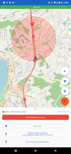 Radar Speed Camera Detector Screenshot 0