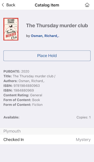 Plymouth Public Library App Screenshot 3