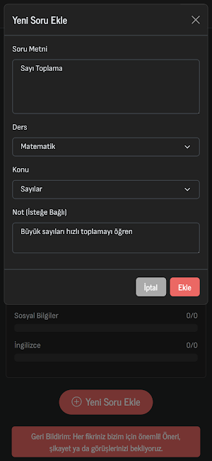 Yanlış Defteri Screenshot 1
