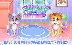Twin Kitties Spa Caring Screenshot 0