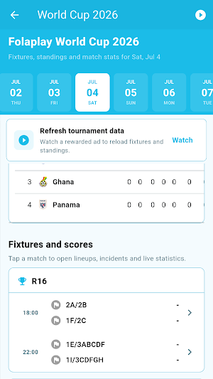 Folaplay: Live Football Score Screenshot 3