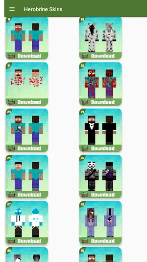 Herobrine Skins for Minecraft Screenshot 3