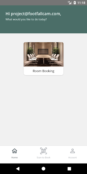 FootfallCam Room Booking Screenshot 1