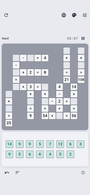 Cross Math Logic Number Puzzle Screenshot 3