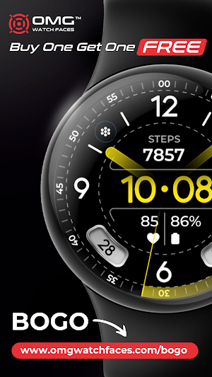 Minimal Watch Face OMG 381 Screenshot 3