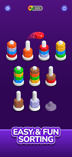 Nut Sort - Color Puzzle 3D Screenshot 0