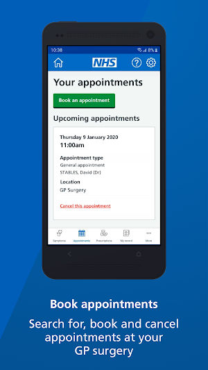 NHS App Screenshot 2