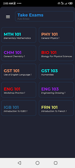 Futo E-Class 1st Sem Mahadumia Screenshot 2
