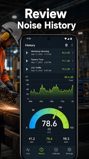 DecibelScope Sound Meter Screenshot 1