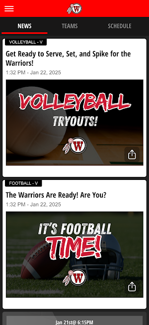 Waccamaw High School Warriors Screenshot 1