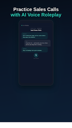 Rehearse: AI Sales Practice Screenshot 0