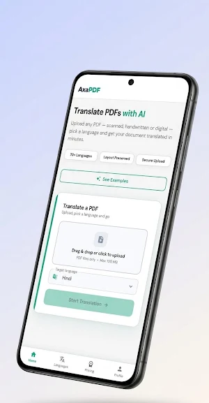 AxaPDF: AI pdf translation Screenshot 0