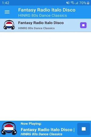 Fantasy Radio Italo Disco App Screenshot 0