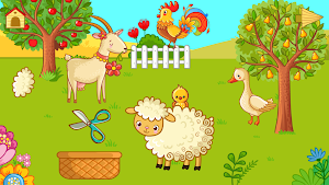 Funny Farm for toddlers. Kids puzzle with animals Screenshot 1